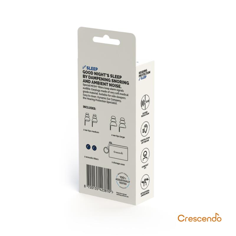Crescendo Sleep – Gehörschutzstöpsel für ruhigen Schlaf