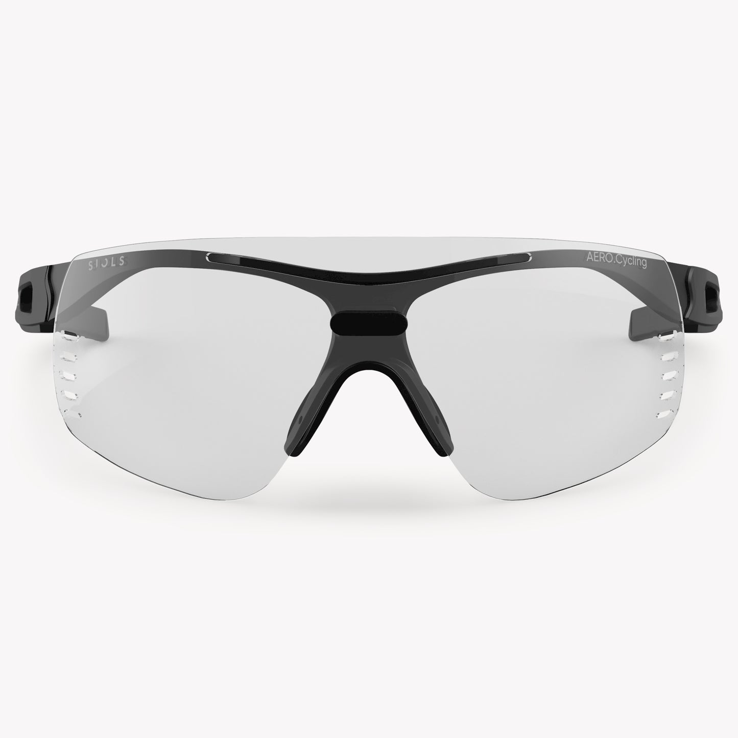 AERO.Cycling Clear Pure Black Matt Frontansicht