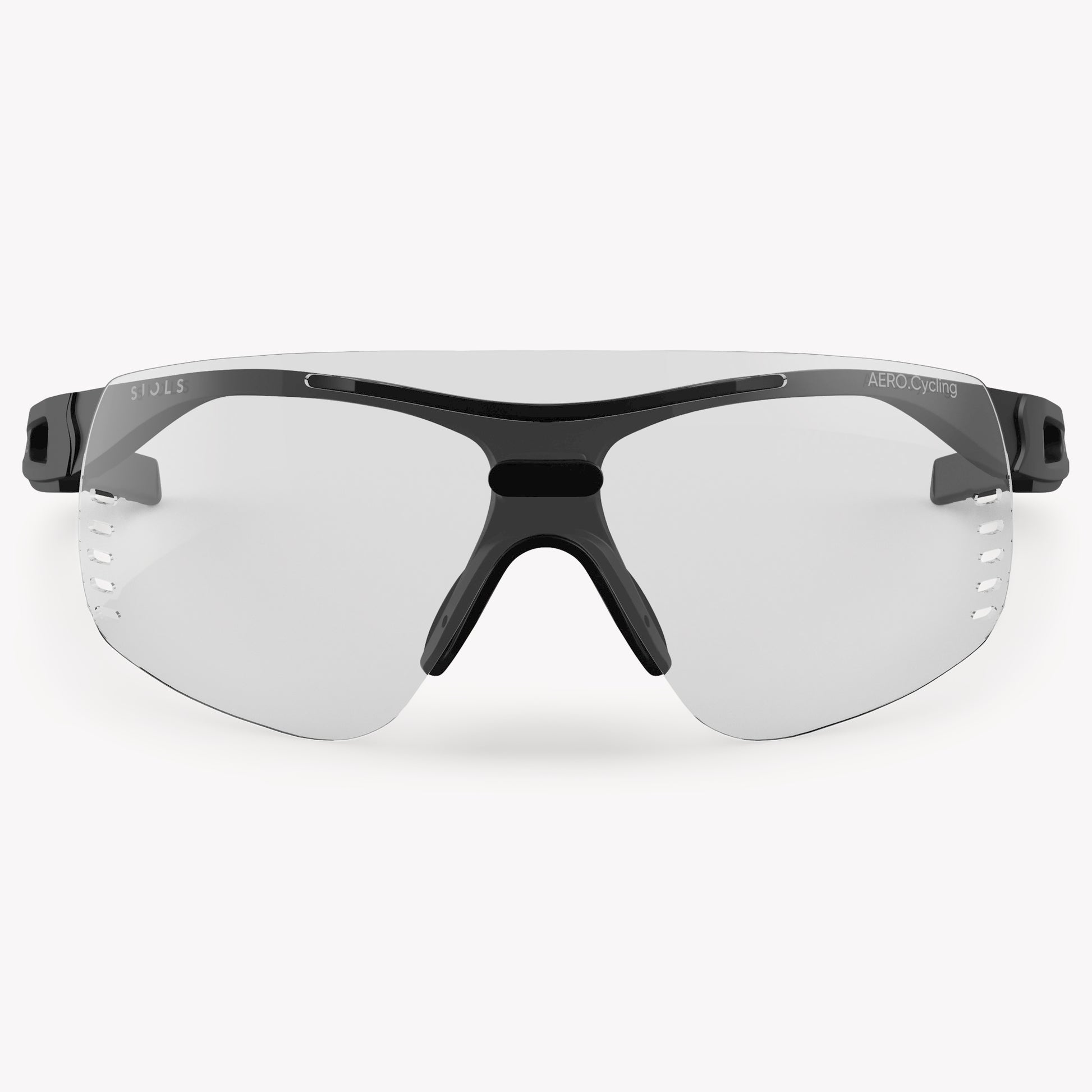 AERO.Cycling Clear Pure Black Matt Frontansicht