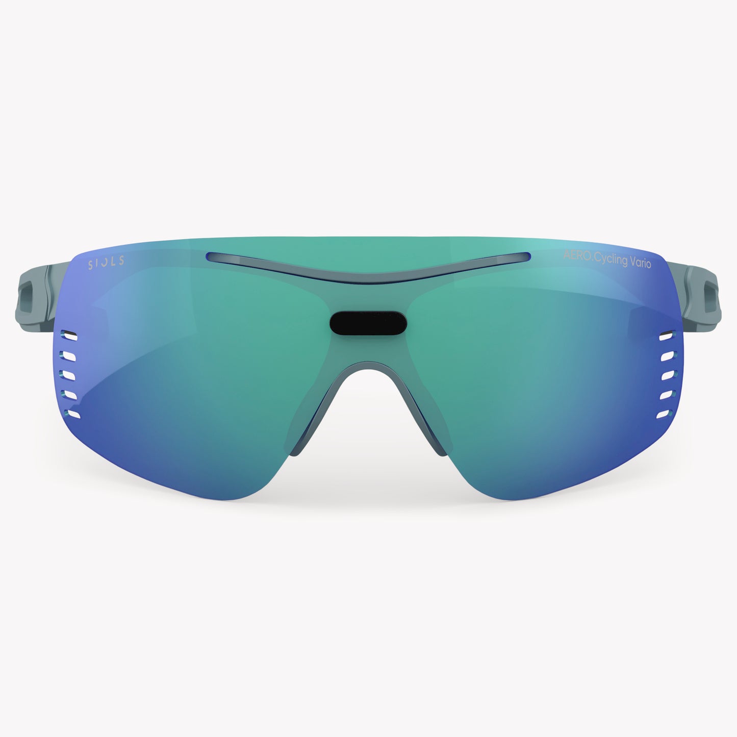 AERO.Cycling Vario Clear Blue Mirror Aqua dunkel Frontansicht