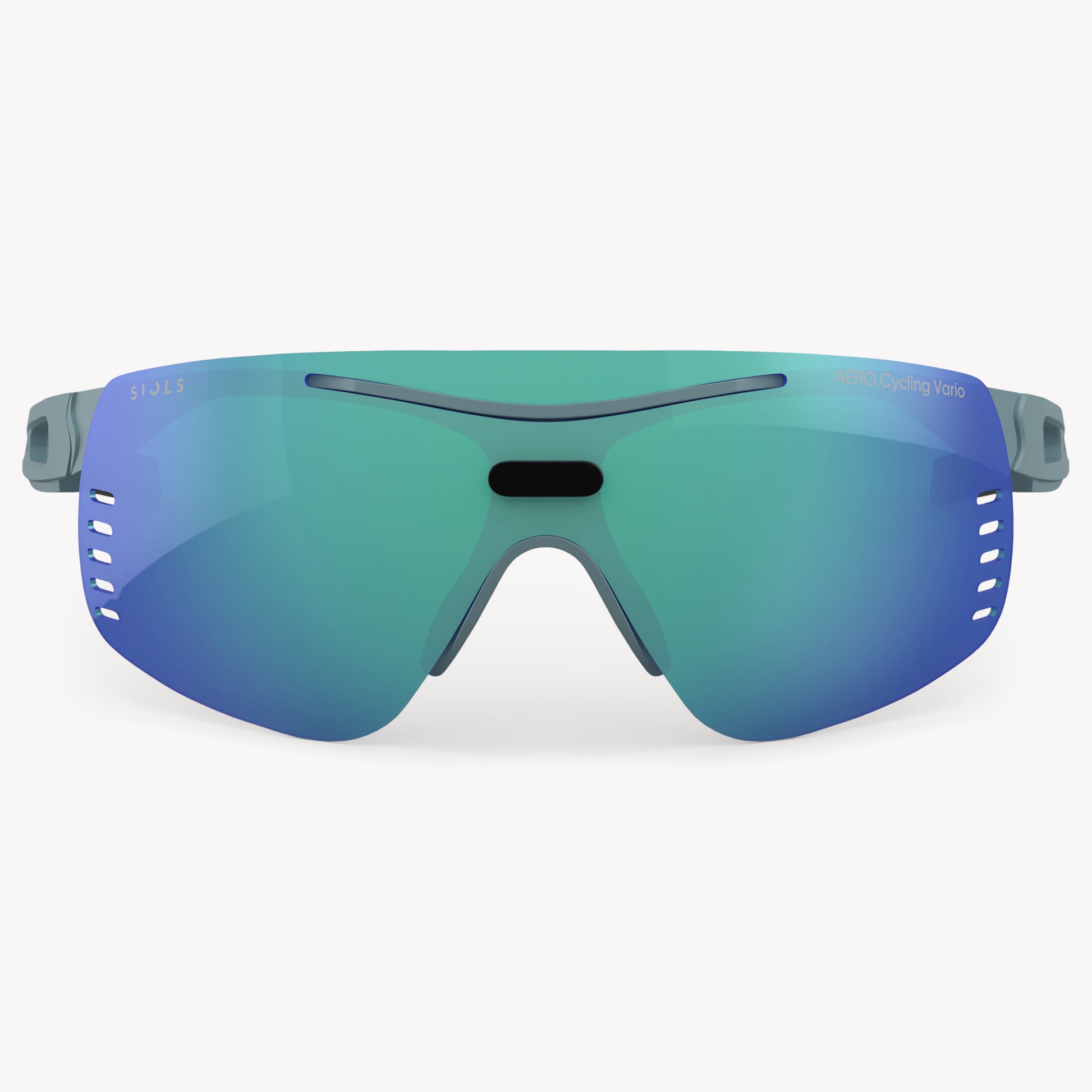 AERO.Cycling Vario Clear Blue Mirror Aqua dunkel Frontansicht