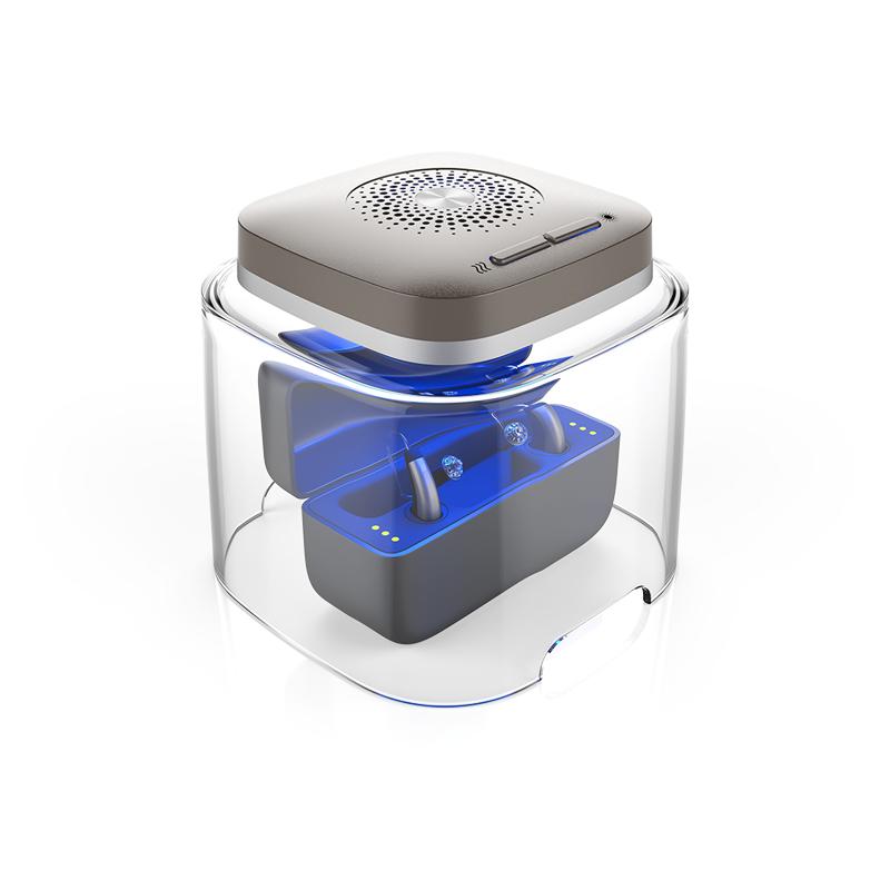 dry-cap uv 2.1® - Trockenhaube für größere Ladestationen von Akku-Hörgeräten