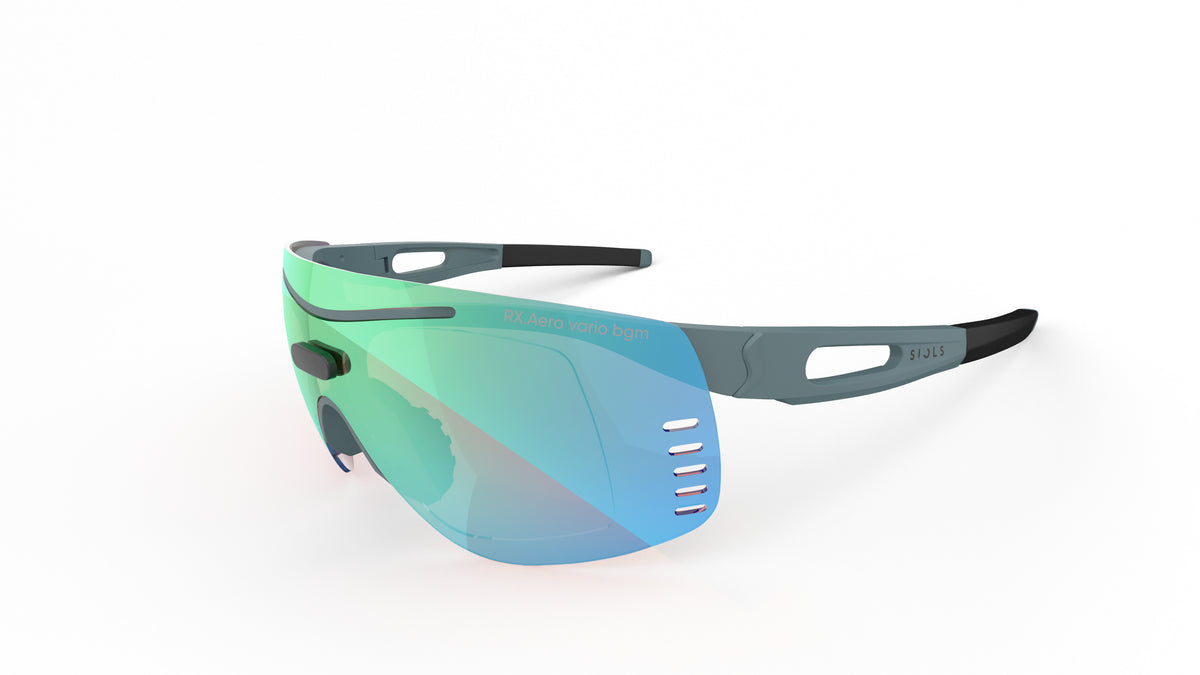 RX.Aero Vario Blue-Green Mirror Aqua 3/4 Ansicht