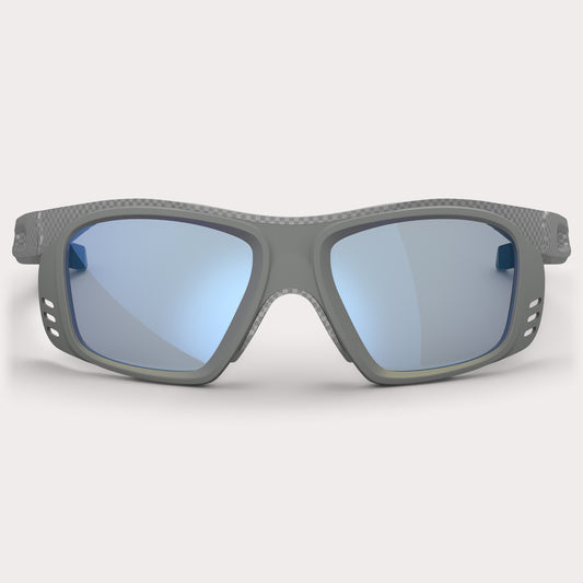 PFR.Frame PRO Carbon Silver Blue Mirror Frontansicht