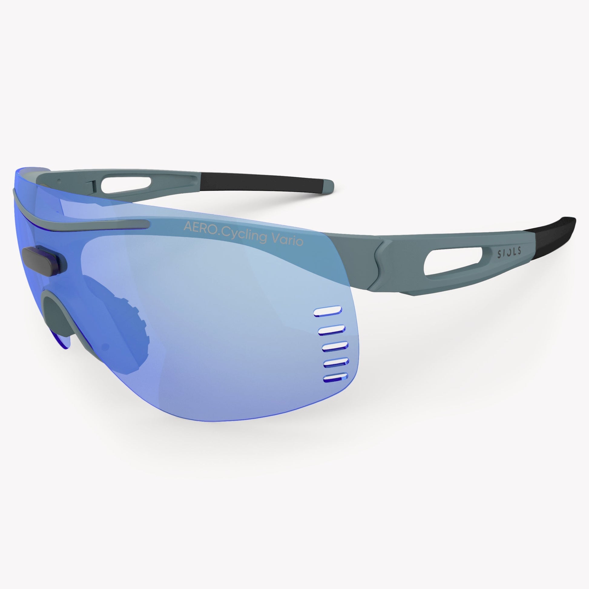 SIOLS AERO.Cycling System Sportbrille – aerodynamische Fahrradbrille mit Sehstärke mit Wechselgläsern, 100 % UV-Schutz und Windschutz für optimale Sicht beim Radsport.