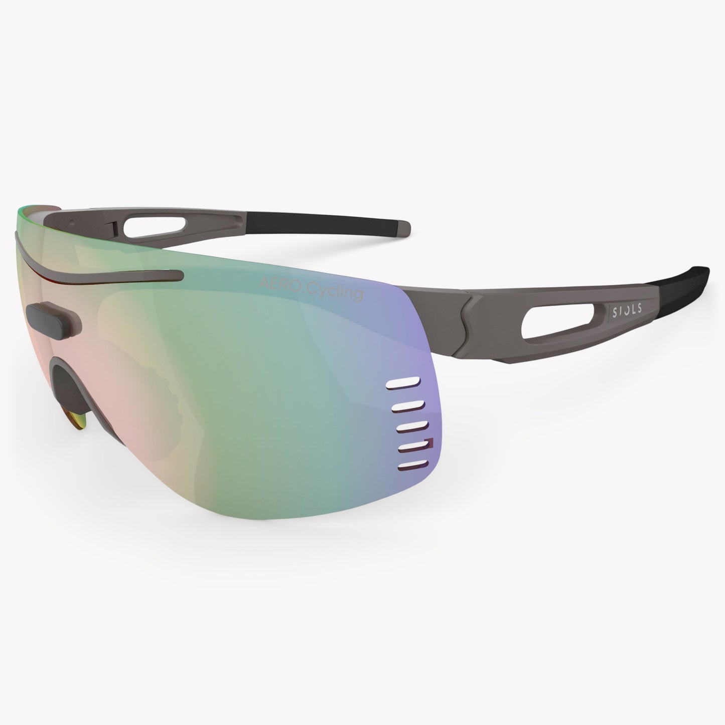 SIOLS AERO.Cycling System Sportbrille – aerodynamische Fahrradbrille mit Sehstärke mit Wechselgläsern, 100 % UV-Schutz und Windschutz für optimale Sicht beim Radsport.