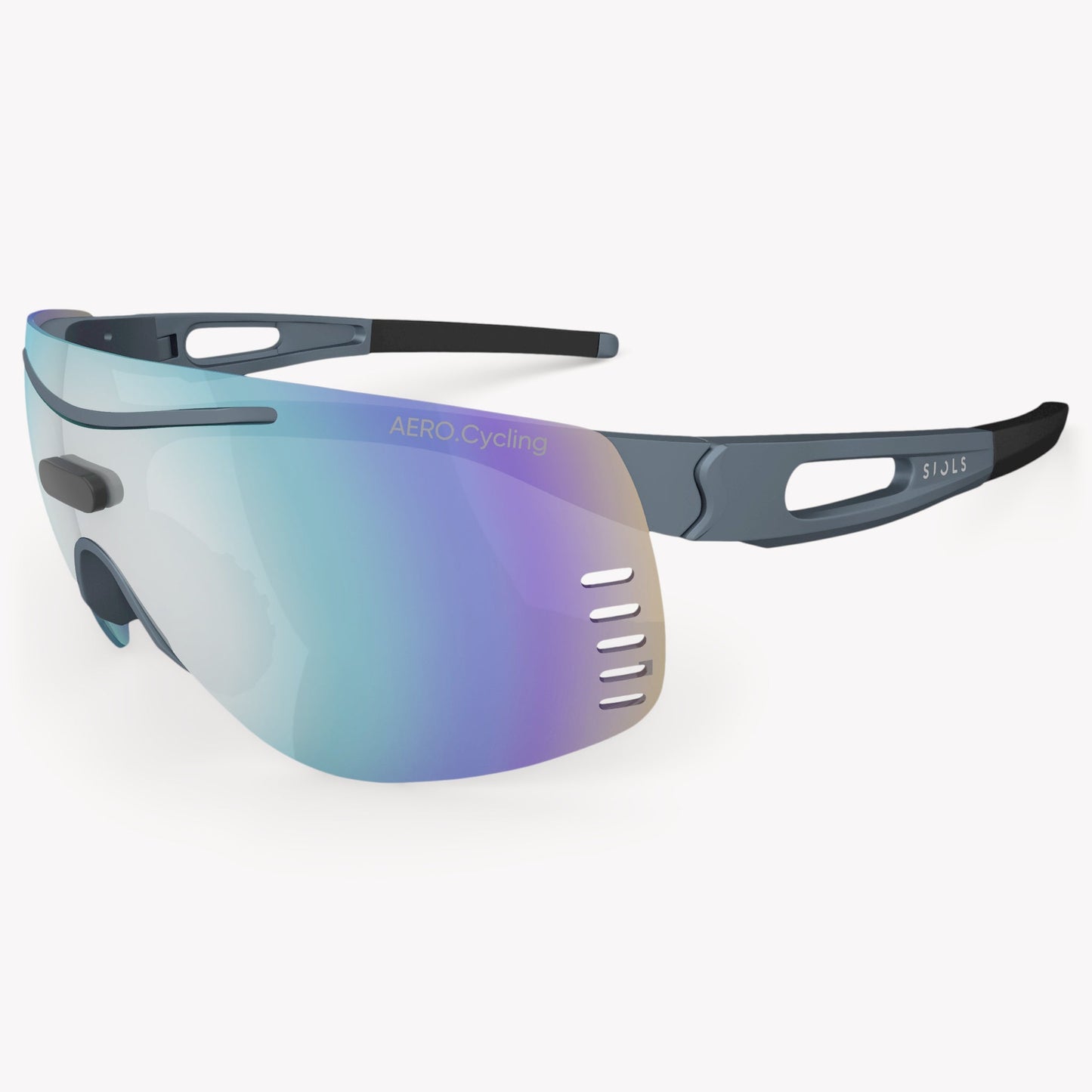 SIOLS AERO.Cycling System Sportbrille – aerodynamische Fahrradbrille mit Sehstärke mit Wechselgläsern, 100 % UV-Schutz und Windschutz für optimale Sicht beim Radsport.
