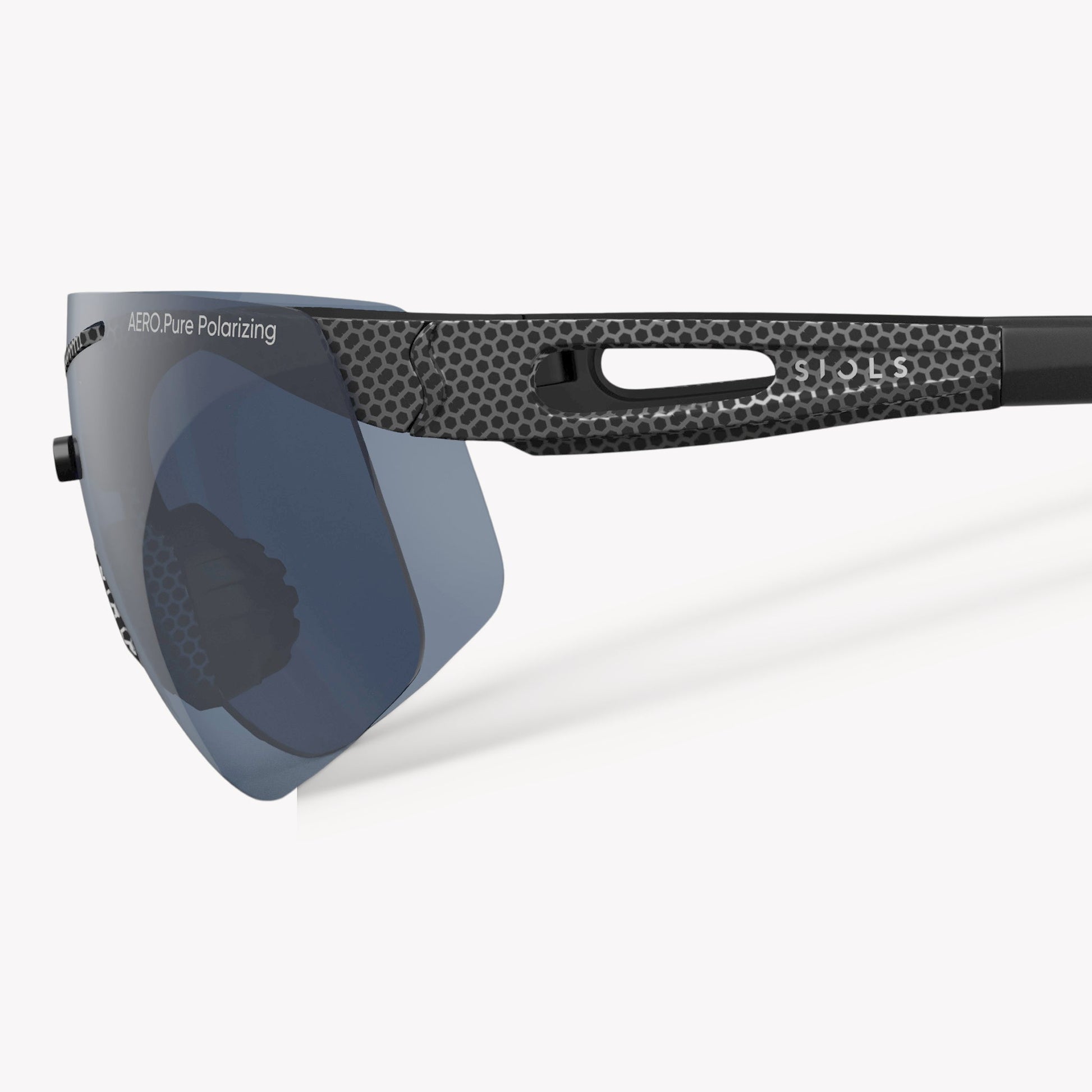 SIOLS AERO Pure Polarizing System Sportbrille – ultraleichte polarisierte und große optische Sonnenbrille mit Panoramasicht, 100 % UV-Schutz & Antibeschlag-Technologie für Wassersport, Segeln, Kanu, Fischen, Autofahren & Motorradfahren.