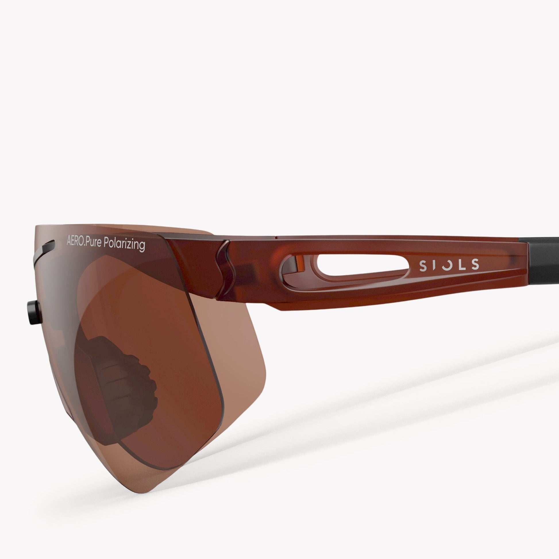Bestseller: Aero.Pure Polarizing Sys.Pro Sportbrille | Brown - SIOLS Sports Glasses