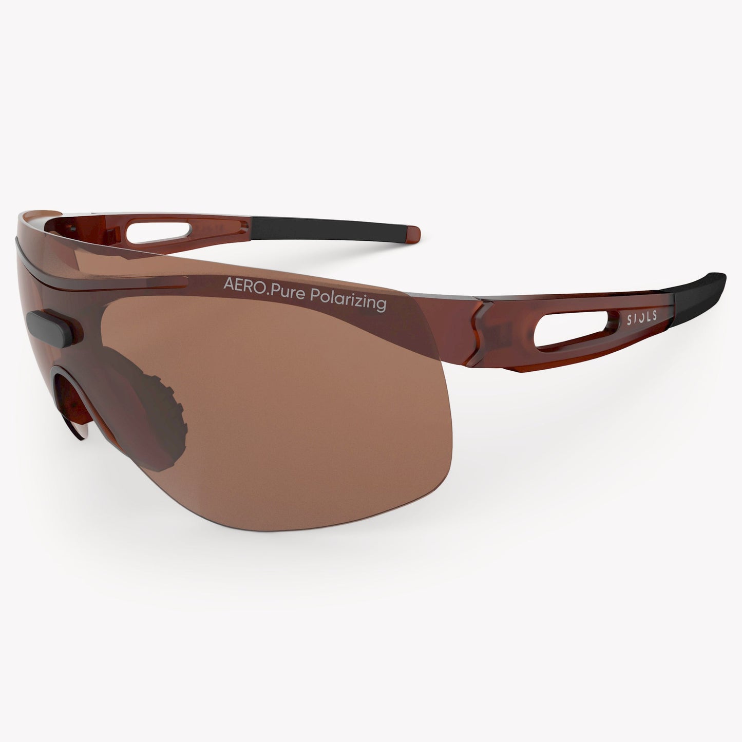 Bestseller: Aero.Pure Polarizing Sys.Pro Sportbrille | Brown - SIOLS Sports Glasses